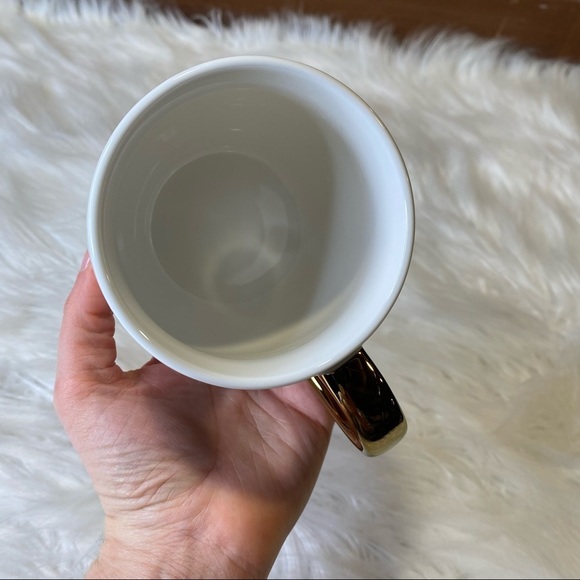 Disney x Target Gold Foil Micky Mouse Profile White Porcelain Coffee Mug - Picture 6 of 8